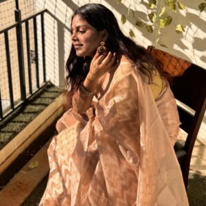 Kota Doria with zic zac patterns